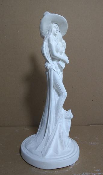 Escultura Bruxa Sabrina Imagem em Gesso Cru para Pintar