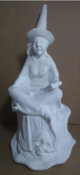 Escultura Bruxa Ravengar Imagem em Gesso Cru para Pintar