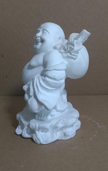 Escultura Buda Viajante Imagem Buda em Gesso Cru /pintar