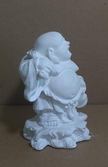 Escultura Buda Viajante Imagem Buda em Gesso Cru /pintar