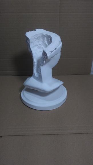 Escultura Busto Justiça Imagem em Gesso Cru para Pintar