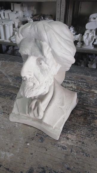 Escultura Busto Preto Velho Pai Jacob Imagem Pai Jacó Gesso