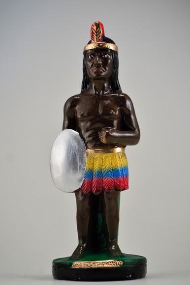 Escultura Caboclo João da Mata Imagem em Gesso 100% Puro