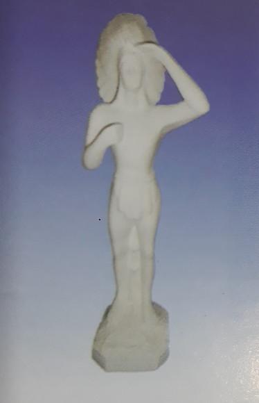 Escultura Caboclo Pena Imagem em Gesso Cru para Pintar