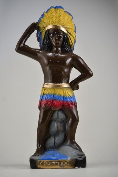 Escultura Caboclo Tupã Imagem 100% em Gesso Natural