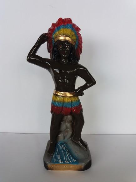 Escultura Caboclo Tupã Imagem 100% em Gesso Natural