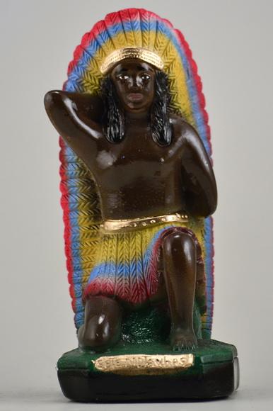 Escultura Caboclo Sete Montanhas Imagem em Gesso 100% Puro