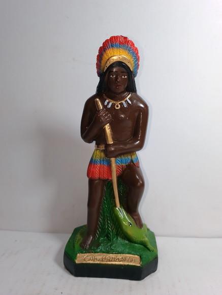 Escultura Caboclo Urubatan Imagem em Gesso Estatua Caboclos