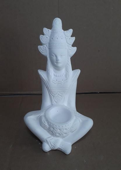 Escultura Casal de Marajá Imagem em Gesso Cru para Pintar