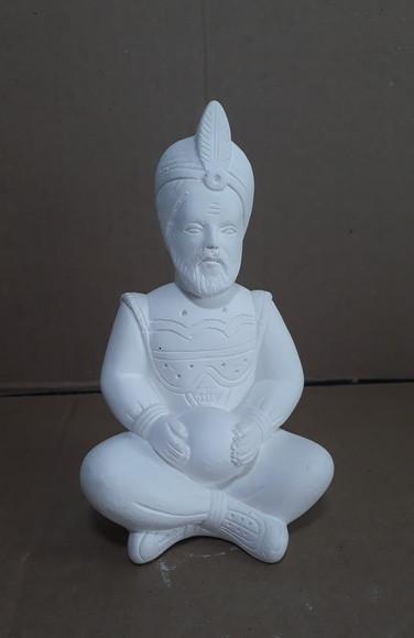Escultura Casal de Marajá Imagem em Gesso Cru para Pintar