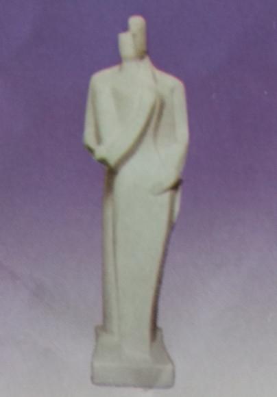 Escultura Casal de Namorado Moderno em Gesso para Pintar