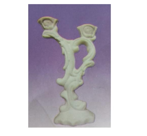 Escultura Castiçal Los Angeles em Gesso Cru para Pintar