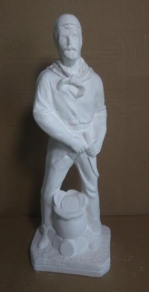 Escultura Cigano do Ouro Imagem em Gesso Cru para Pintar