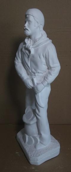 Escultura Cigano do Ouro Imagem em Gesso Cru para Pintar