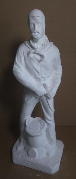 Escultura Cigano do Ouro Imagem em Gesso Cru para Pintar