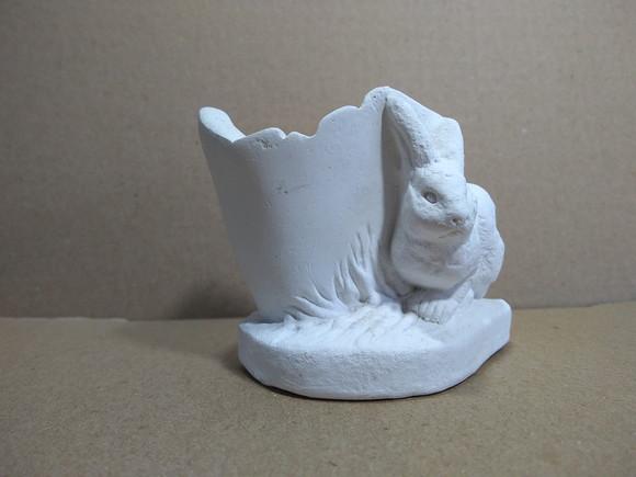 Escultura Coelho com Casca de Ovo para Pintar