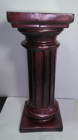 Escultura Coluna Romana em Gesso Pilar com 39cm de Altura