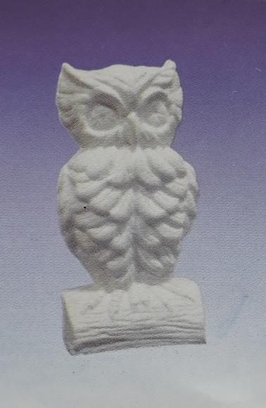 Escultura Coruja Atenas Imagem para Pintar em Gesso Cru