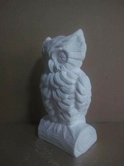 Escultura Coruja Atenas Imagem para Pintar em Gesso Cru