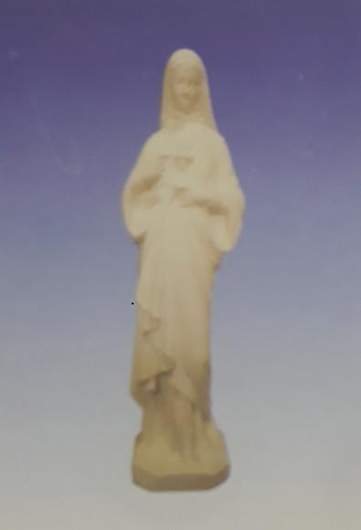 Escultura Coração de Maria Escultura em Gesso para Pintar