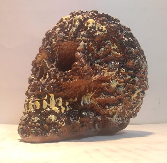 Escultura Cranio Caveira Imagem Esqueleto Cranio Exu Caveira