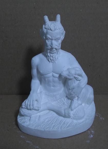 Escultura Deus da Floresta Pã Imagem para Pintar em Gesso