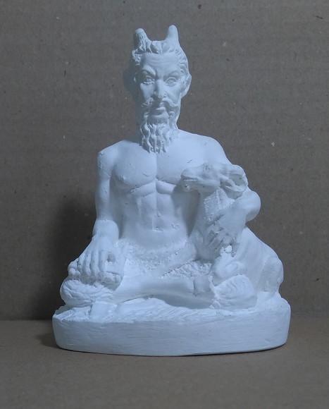 Escultura Deus da Floresta Pã Imagem para Pintar em Gesso