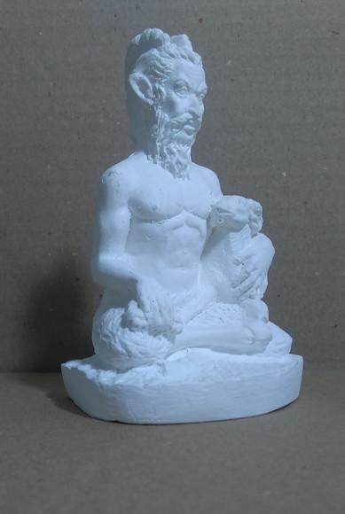 Escultura Deus da Floresta Pã Imagem para Pintar em Gesso