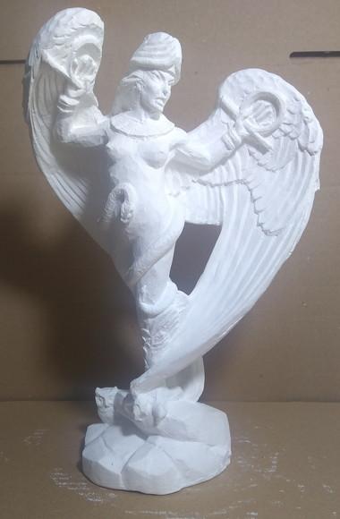 Escultura Deusa Lilith em Gesso Cru para Pintar Como Desejar