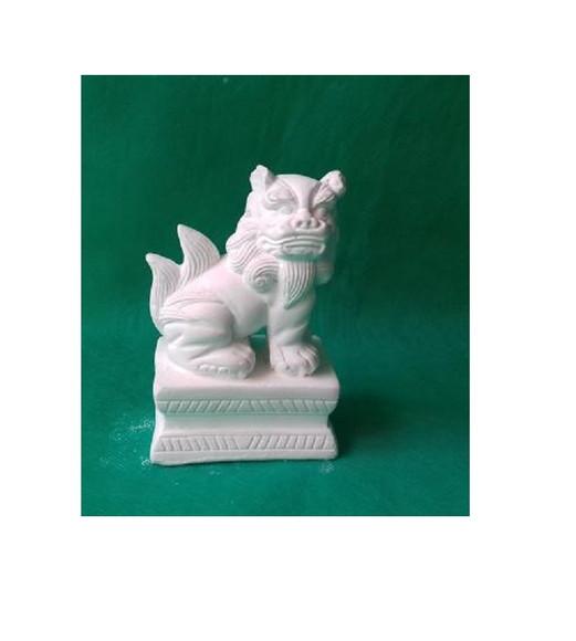Escultura Dragão Chines Pequeno em Gesso Cru para Pintar