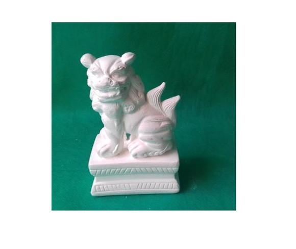 Escultura Dragão Chines em Gesso Cru para Pintar Pequeno