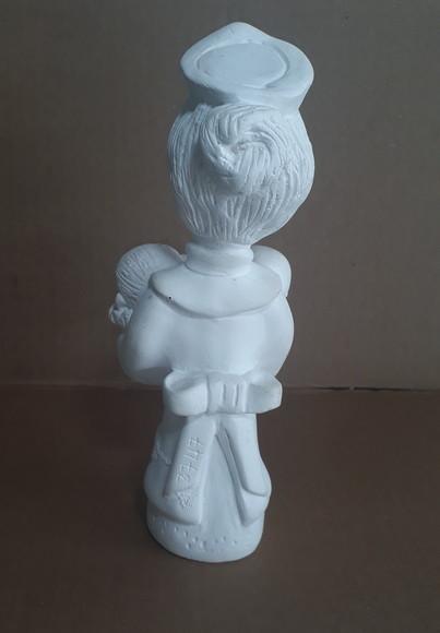 Escultura Enfermeira Imagem em Gesso Cru para Pintar