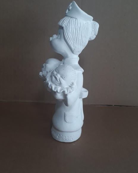 Escultura Enfermeira Imagem em Gesso Cru para Pintar