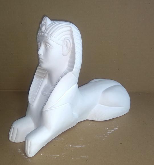 Escultura Esfinge em Gesso Cru para Pintar Como Desejar