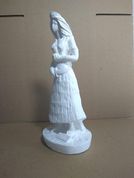 Escultura Ewa Orixá do Candomblé Imagem em Gesso para Pintar