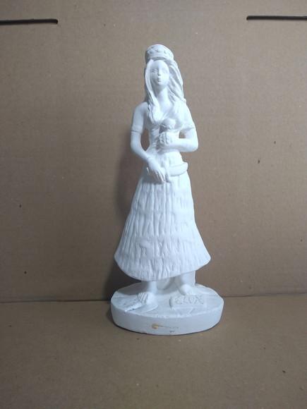 Escultura Ewa Orixá do Candomblé Imagem em Gesso para Pintar