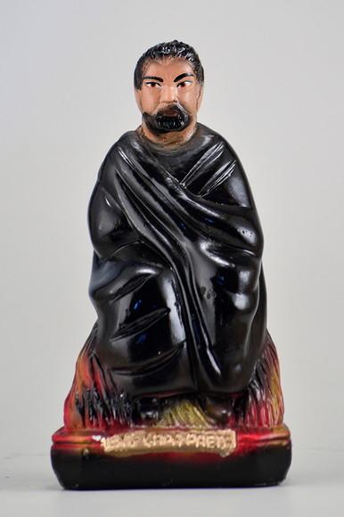 Escultura Exu Capa Preta Imagem em Gesso Grande