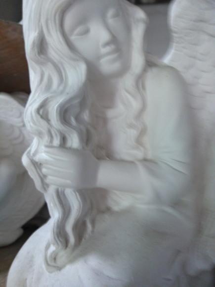 Escultura Fada Imagem da Fadinha em Gesso Cru Nova