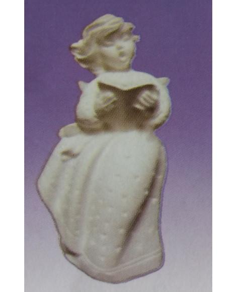 Escultura Fada Cantora com Livro em Gesso para Pintar