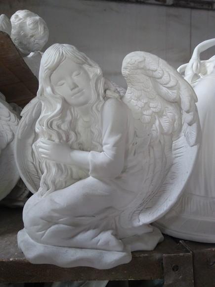 Escultura Fada Imagem da Fadinha em Gesso Cru Nova