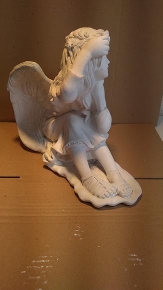 Escultura Fada Imagem da Fadinha em Gesso Cru para Pintar