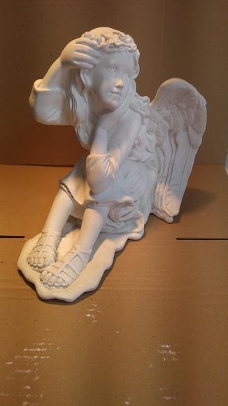 Escultura Fada Imagem da Fadinha em Gesso Cru para Pintar