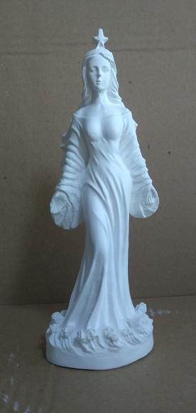 Escultura Iemanjá Imagem Yemanja com Estrela Linda na Cabeça