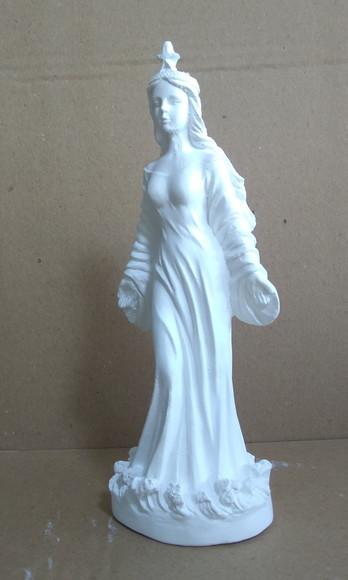 Escultura Iemanjá Imagem Yemanja com Estrela Linda na Cabeça