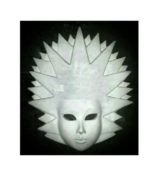 Escultura Mascara Sol em Gesso Cru para Pintar Como Desejar
