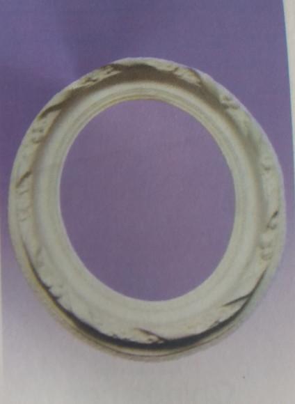 Escultura Moldura Cereja de Parede em Gesso Cru para Pintar