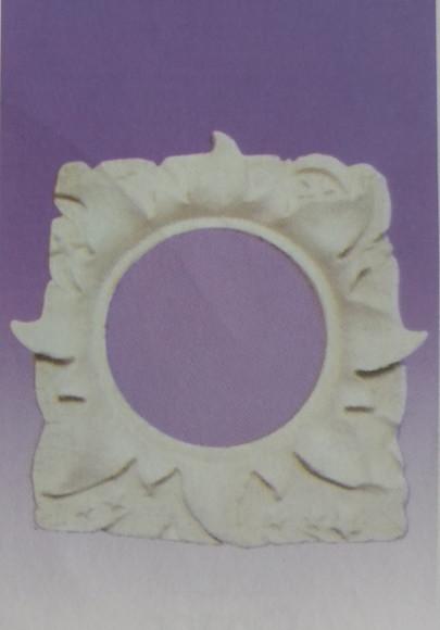 Escultura Moldura Girassol de Parede em Gesso para Pintar