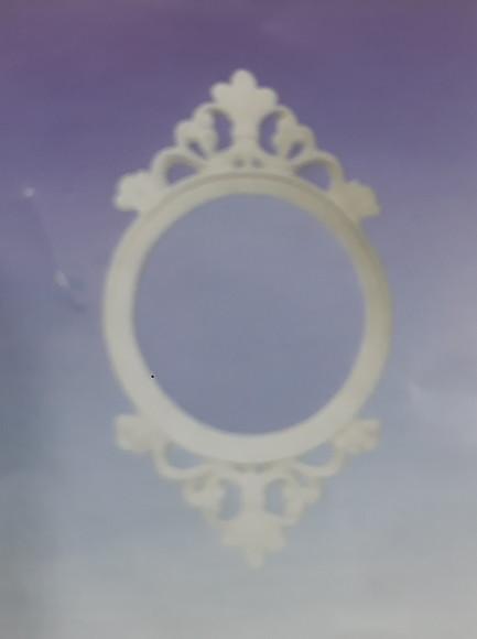 Escultura Moldura Rainha de Parede em Gesso para Pintar