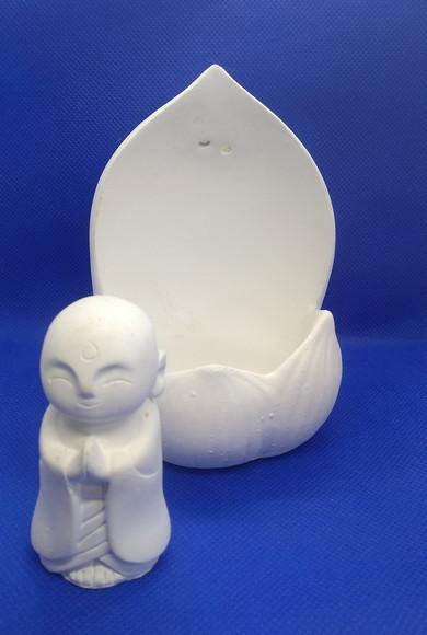 Escultura Monge Gota Imagem Monge Gota Dentro do Pingo