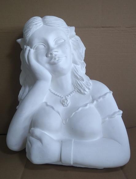 Escultura Namoradeira Bia Imagem Namoradeira Grande em Gesso
